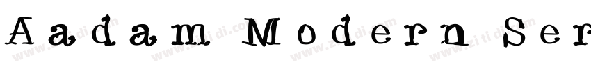 Aadam Modern Serif字体转换